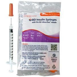 Ultra- Fine BD Syringe 31G x 6mm 1cc